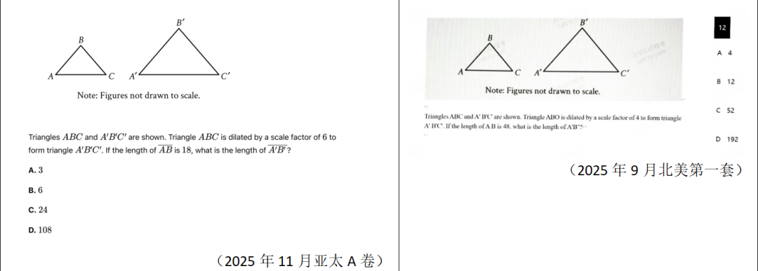 Ashley专栏|2025年11月SAT亚太地区数学考情回顾