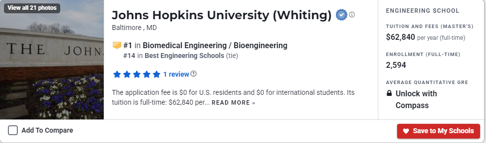 就读体验 | 转专业进入专排第一“黑马”项目!JHU生物医学工程到底有多少含金量? 就读体验 | 转专业进入专排第一“黑马”项目!JHU生物医学工程到底有多少含金量?