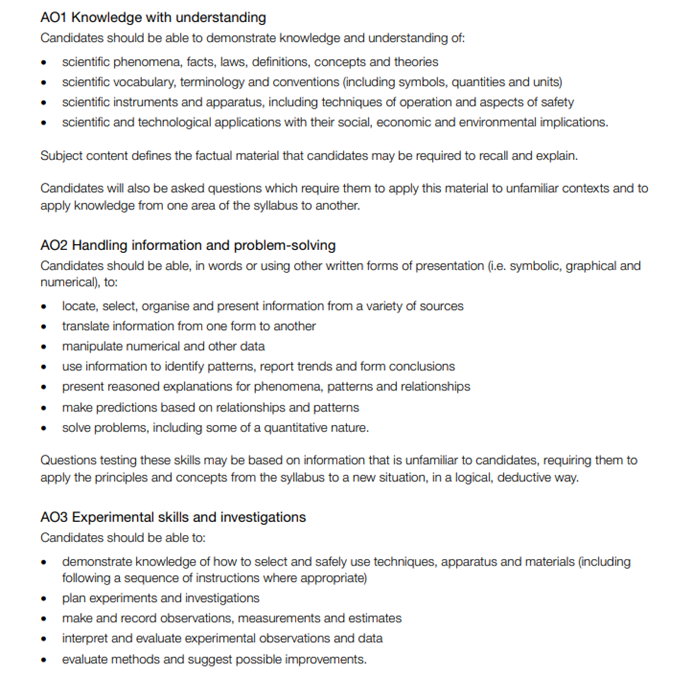 CIE考试局IGCSE科学科目2026-2028年考纲上线,考点“上新”了吗? CIE考试局IGCSE科学科目2026-2028年考纲上线,考点“上新”了吗?