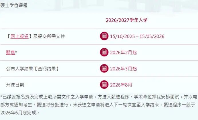 澳门理工大学26fall硕士开申！招生信息一览表