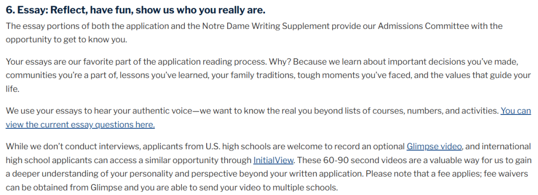 2026 Fall 必看 | 弗吉尼亚大学取消小文书，圣母大学接受学生提交视频材料