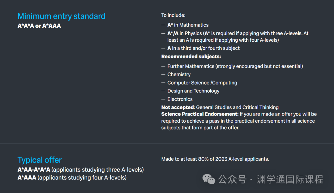 官网公布!帝国理工最新Con要求一览! 官网公布!帝国理工最新Con要求一览!