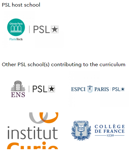 PSL巴黎文理研究大学五年制硕博PhD track:化学 chemistry PSL巴黎文理研究大学五年制硕博PhD track:化学 chemistry