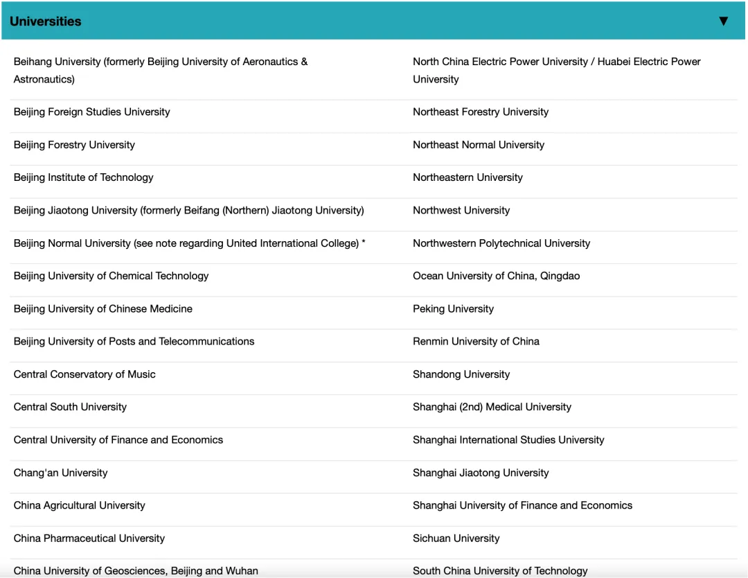 注意!伦敦大学学院更新2026Fall中国高校List! 注意!伦敦大学学院更新2026Fall中国高校List!