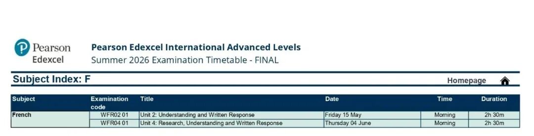 终于!CIE正式公布2026夏季A-level&IG大考时间表,开考时间提前!至此三大国际考局已集齐! 终于!CIE正式公布2026夏季A-level&IG大考时间表,开考时间提前!至此三大国际考局已集齐!