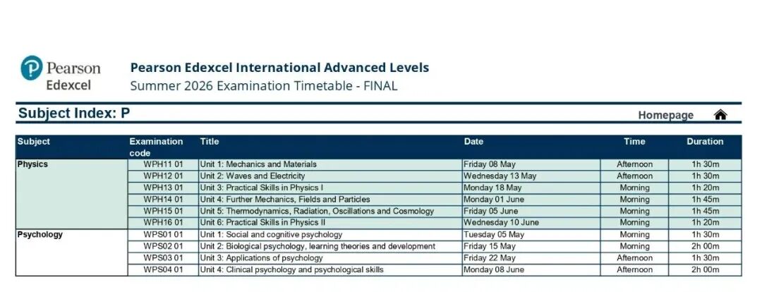 终于!CIE正式公布2026夏季A-level&IG大考时间表,开考时间提前!至此三大国际考局已集齐! 终于!CIE正式公布2026夏季A-level&IG大考时间表,开考时间提前!至此三大国际考局已集齐!