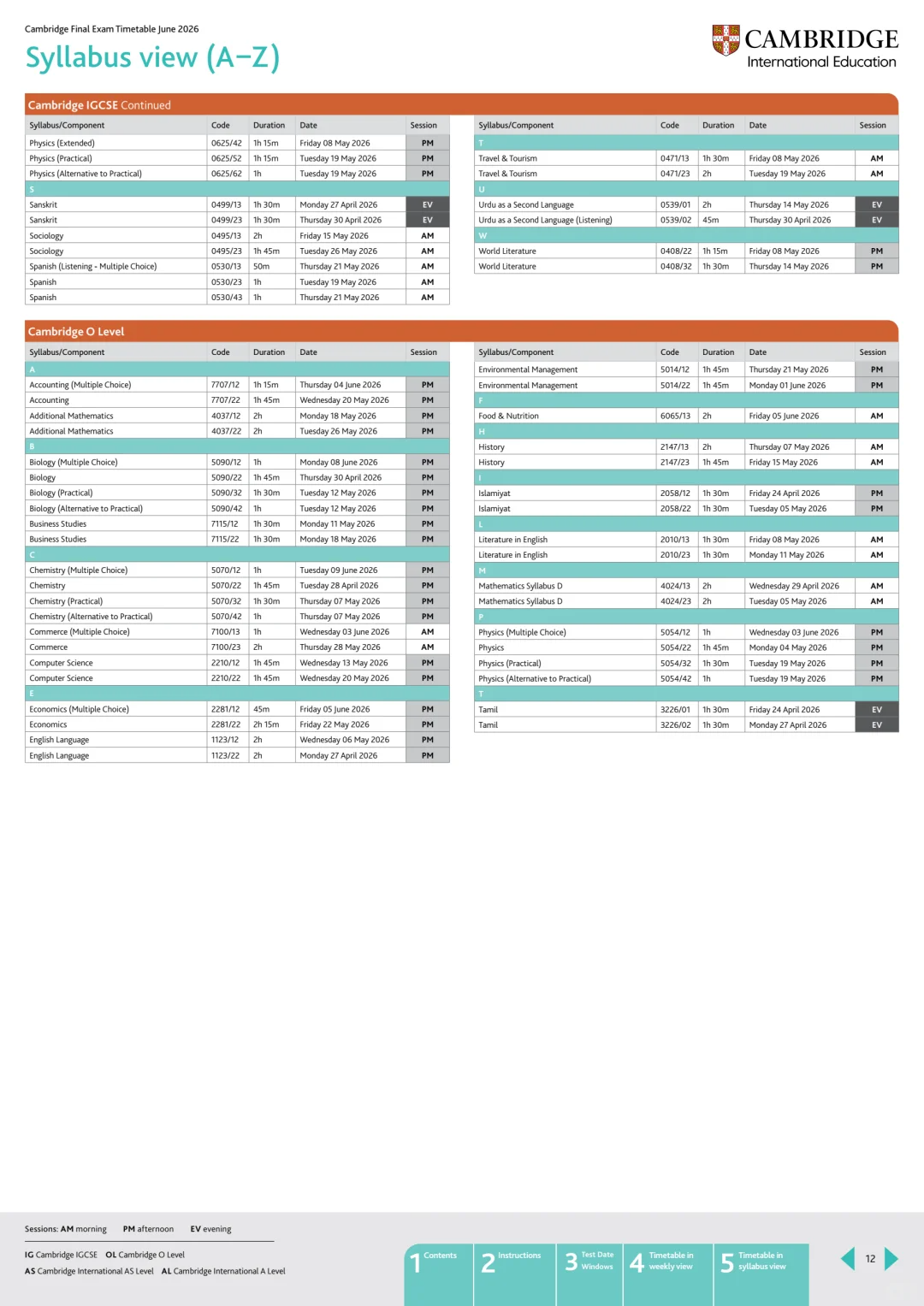 2026ALevel/IG夏季大考时间官宣，提前至4月开考！