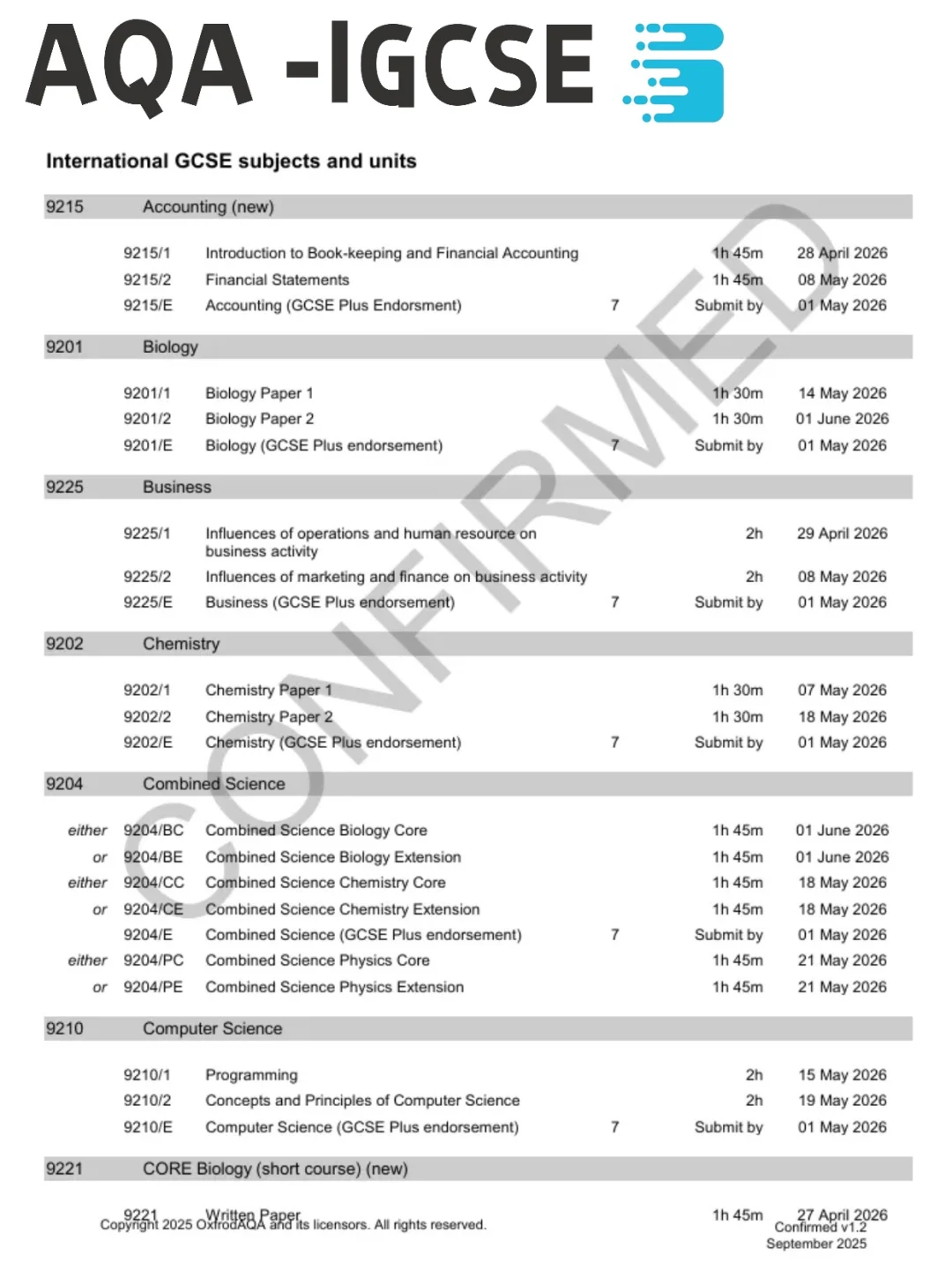 2026ALevel/IG夏季大考时间官宣，提前至4月开考！