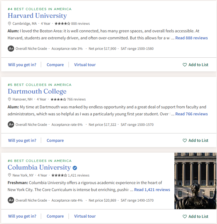 最注重真实体验的排名来了!2026年Niche全美最佳大学排名公布! 最注重真实体验的排名来了!2026年Niche全美最佳大学排名公布!