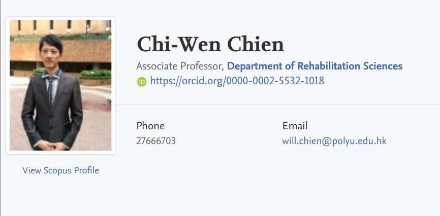 香港理工大学全奖博士项目(Chi-Wen Chien教授) 香港理工大学全奖博士项目(Chi-Wen Chien教授)