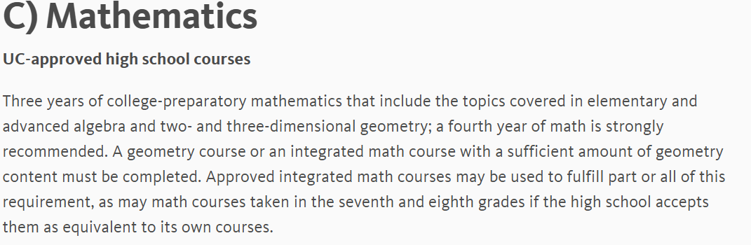 哭！因为没重视“UC系”要求的A-G选课要求，被无情拒了！附2026fall申请节奏与要求！