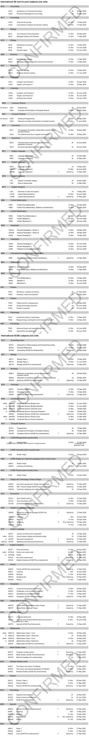 A-Level三大考试局公布2026大考时间，冲A*该选谁？