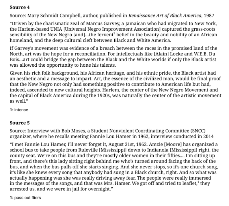 AP African American Studies 各章节重点