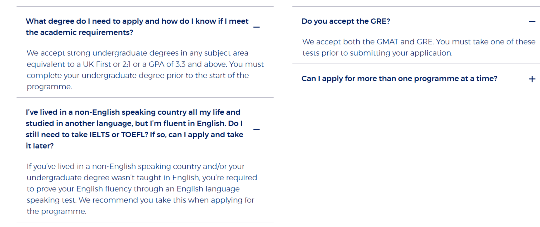 LBS三大商科硕士MFA/MIM/MAM怎么选？