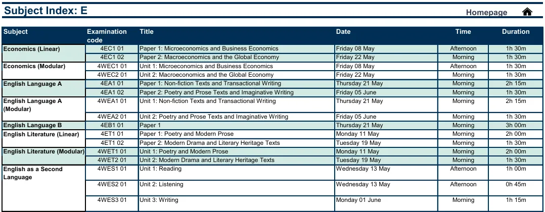 2026年A-Level夏季大考时间发布，三大考试局考试时间全部提前！