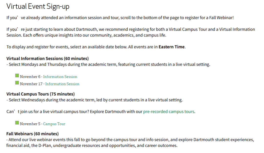 2025-2026美国TOP30综合性大学11月线上宣讲会汇总 | 绝不能错过的与招生官交流的宝贵机会！