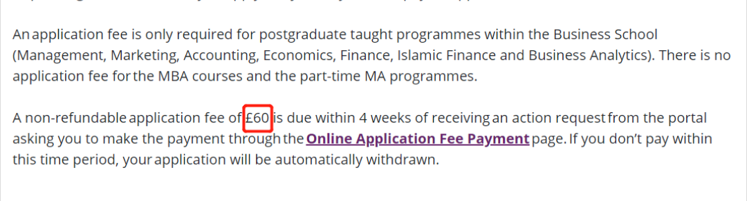 QS前百不收留学生申请费的几个大学专业