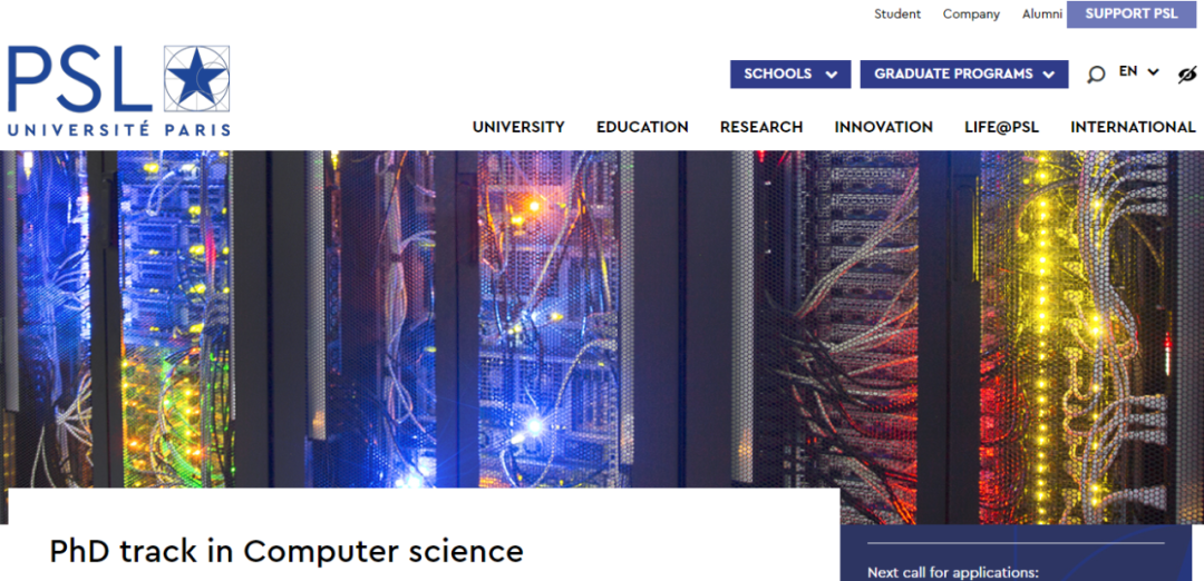 PSL巴黎文理研究大学五年制硕博PhD Track:计算机科学 Computer science PSL巴黎文理研究大学五年制硕博PhD Track:计算机科学 Computer science