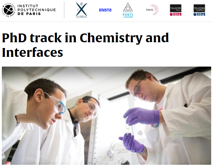 IP Paris五年制硕博PhD Track:化学与界面 Chemistry and Interfaces IP Paris五年制硕博PhD Track:化学与界面 Chemistry and Interfaces