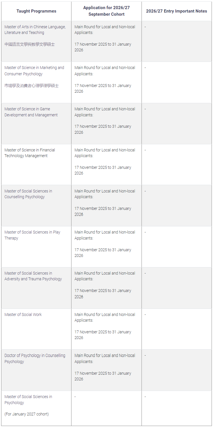 香港树仁大学26fall新增中文授课硕士!免英语申请! 香港树仁大学26fall新增中文授课硕士!免英语申请!