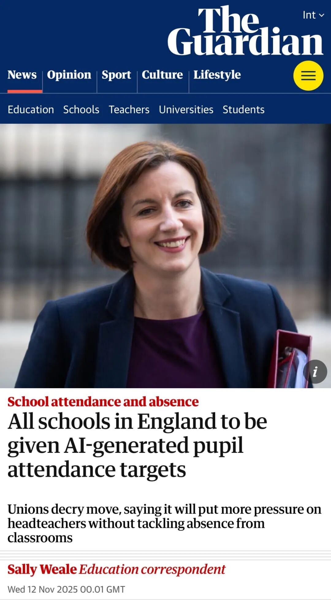 英国政府用AI盯出勤：学校请假制度其实是教育底线