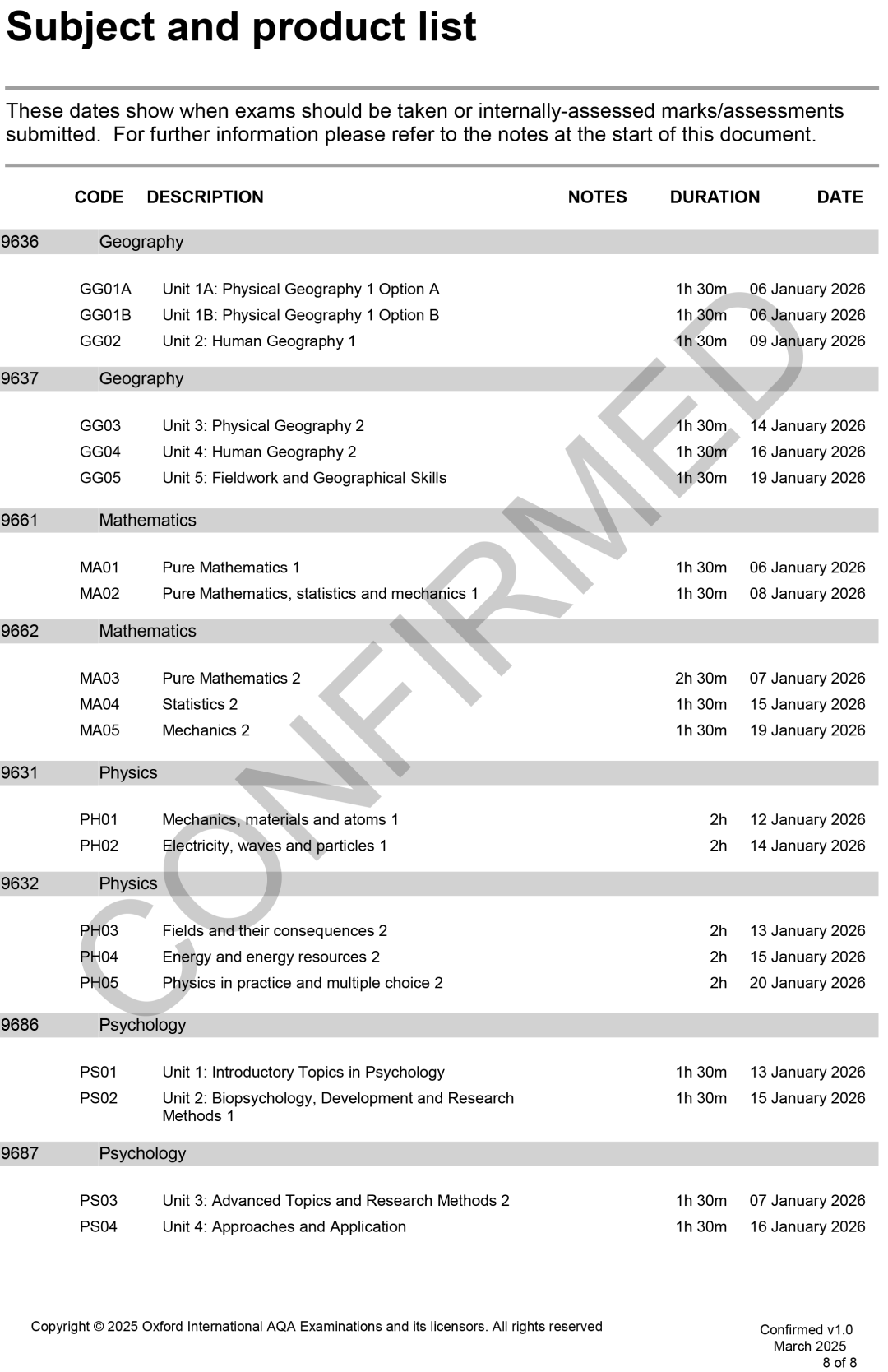 更新！2025年夏季IG&Alevel大考时间表全部出来了！