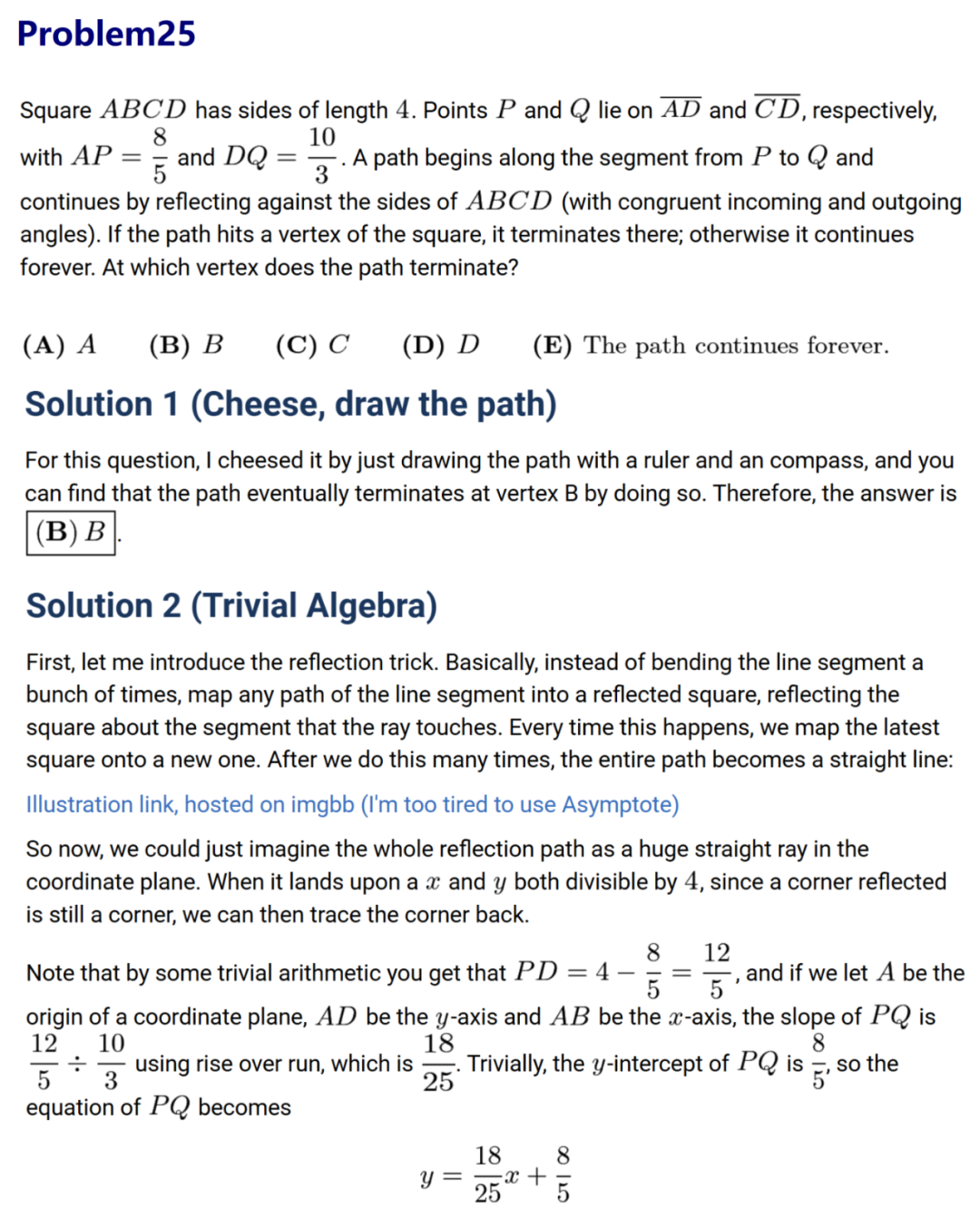 最新，2025AMC10B真题及详解