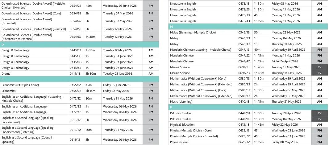 2026年ALevel夏季大考考试时间公布！附ALevel大考冲刺课程培训~