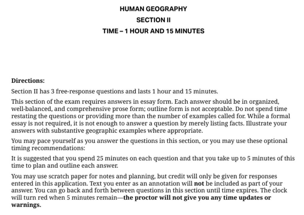 AP Human Geography 各章节重点 AP Human Geography 各章节重点