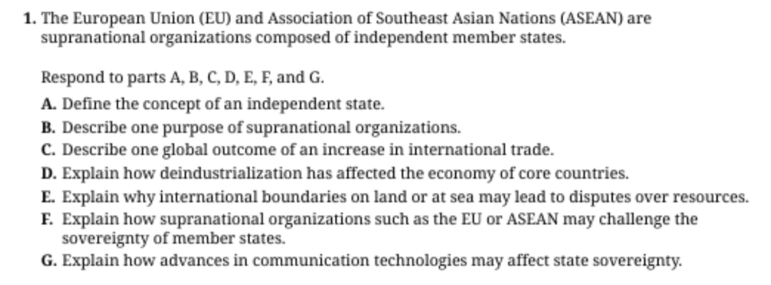 AP Human Geography 各章节重点 AP Human Geography 各章节重点