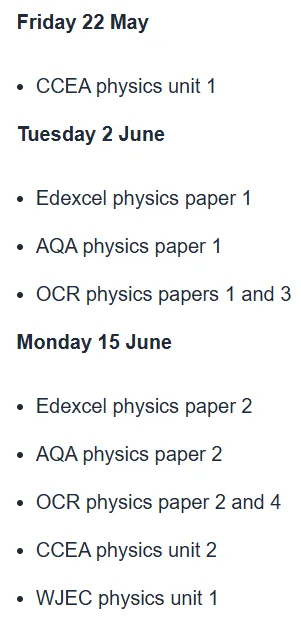 2026英国GCSE夏季大考时间公布！
