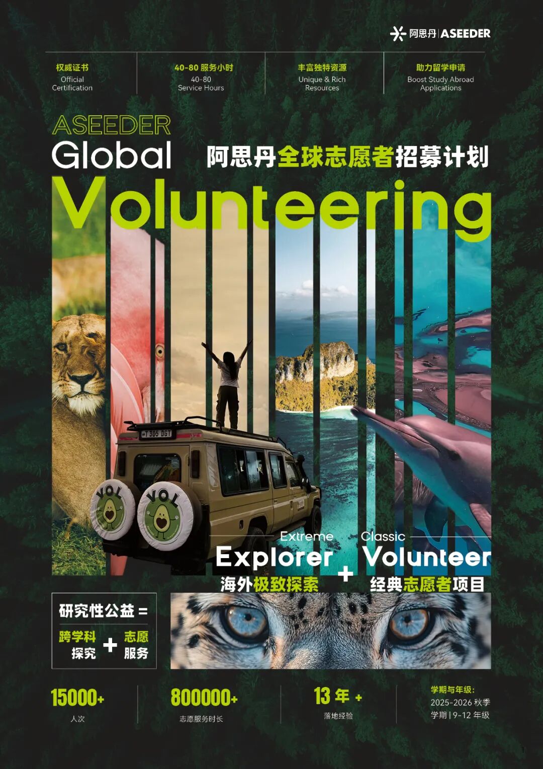 2025秋冬志愿者项目,学科知识解决社会议题 2025秋冬志愿者项目,学科知识解决社会议题