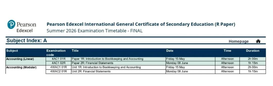 终于!CIE正式公布2026夏季A-level&IG大考时间表,开考时间提前!至此三大国际考局已集齐! 终于!CIE正式公布2026夏季A-level&IG大考时间表,开考时间提前!至此三大国际考局已集齐!