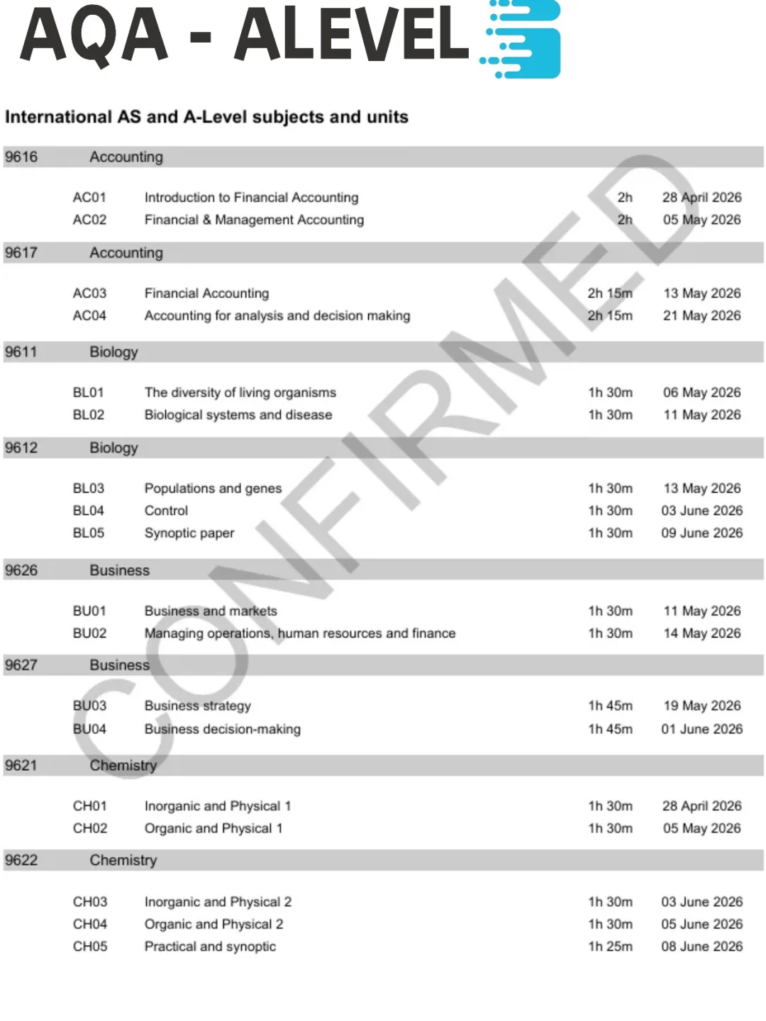 2026ALevel/IG夏季大考时间官宣，提前至4月开考！