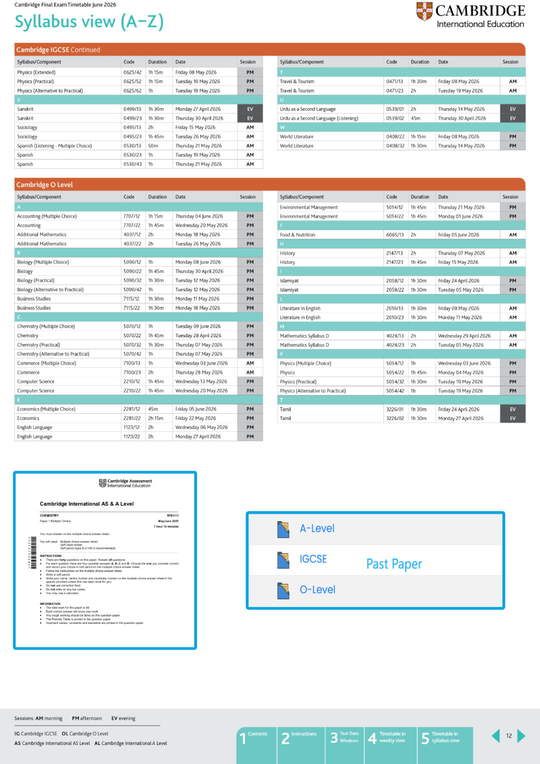 更新！2025年夏季IG&Alevel大考时间表全部出来了！