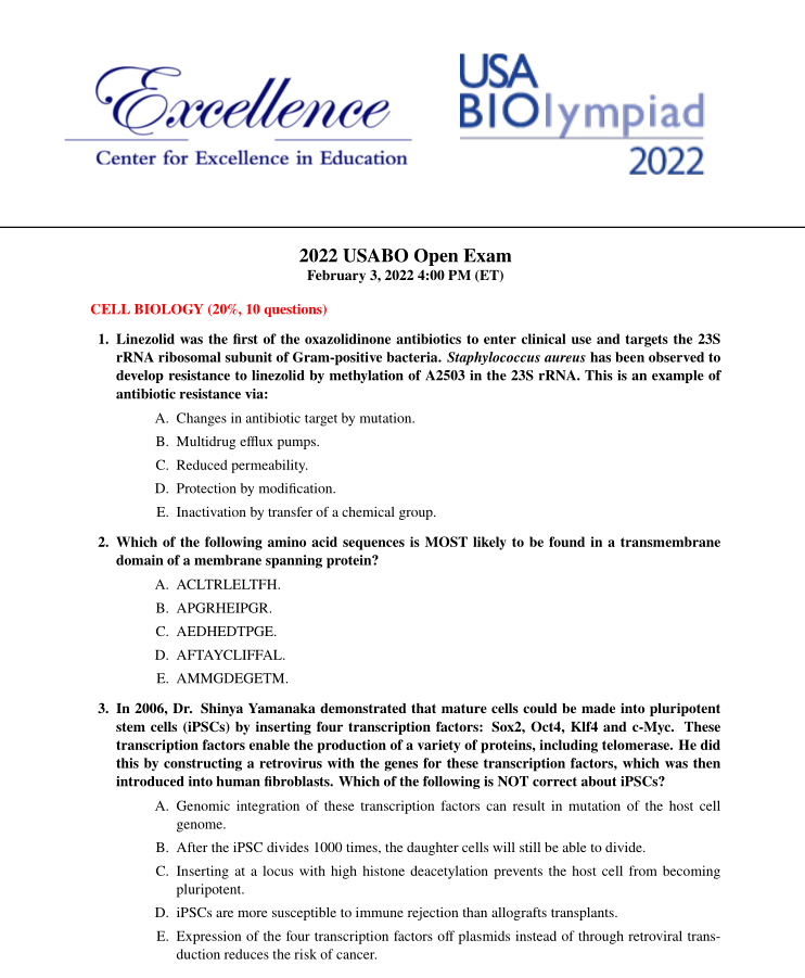 USABO/BBO考试内容双线重合,如何双线备考? USABO/BBO考试内容双线重合,如何双线备考?