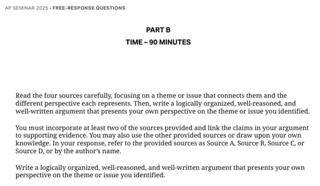 AP Seminar 各章节重点 AP Seminar 各章节重点