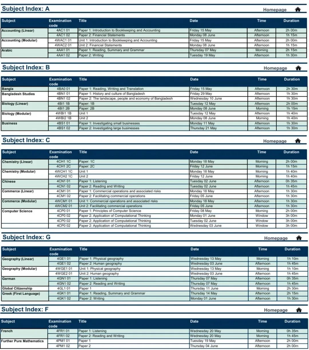 2026年ALevel夏季大考考试时间公布！附ALevel大考冲刺课程培训~