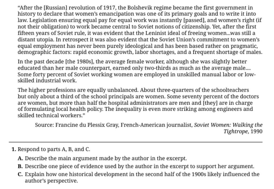 AP European History 各章节重点 AP European History 各章节重点