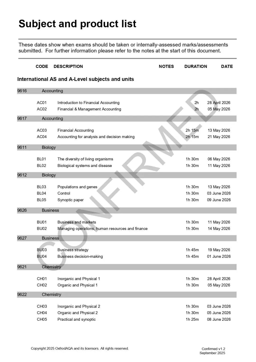 A-Level|2026年夏季大考时间提前!三大考试局最新安排汇总发布 A-Level|2026年夏季大考时间提前!三大考试局最新安排汇总发布