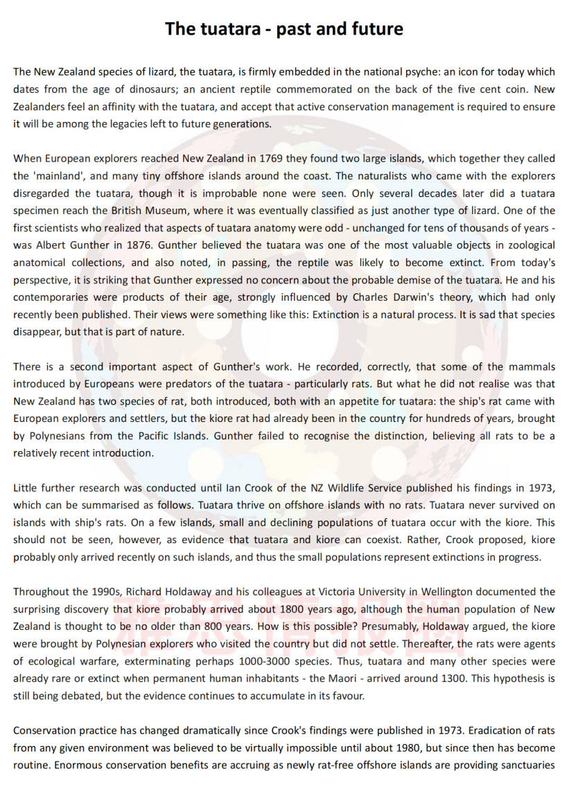 11月22日雅思考题回忆+阅读原文汇总