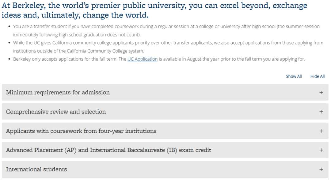 太友好了！2025 Fall 加州大学转学申请录取数据：44,666 名学生申请，录取了 31,014 人！