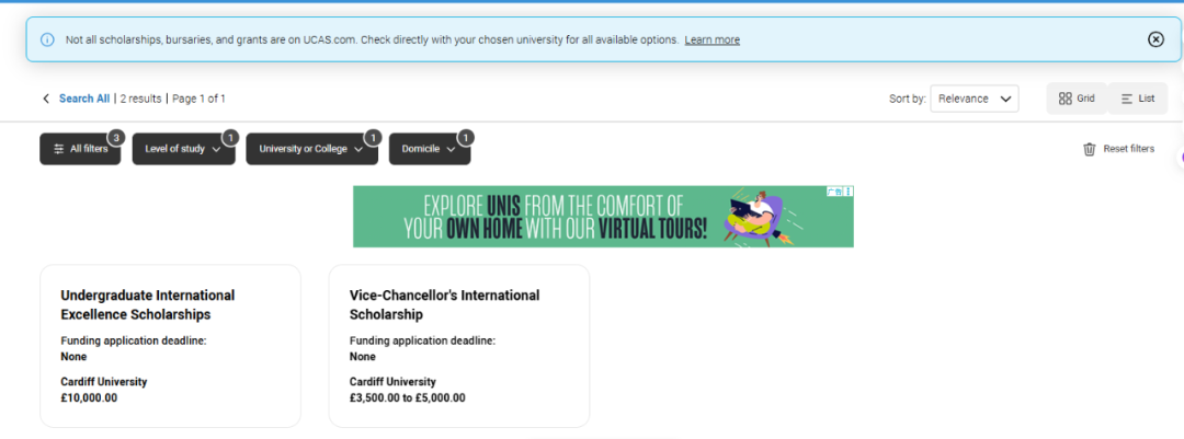 刚刚！UCAS上线“奖学金神器”，800项资助一键查！留英学生狂喜！