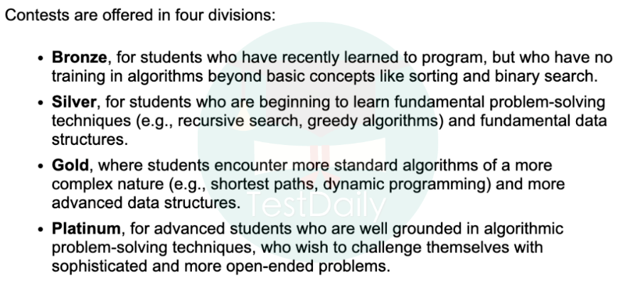 USACO竞赛从青铜到白金：USACO全阶能力要求与四大核心优势