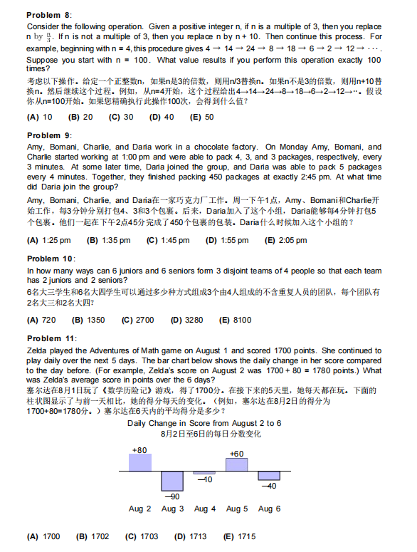 AMC10竞赛难度水平竟然难倒数学学霸？下载AMC10竞赛教材电子版~