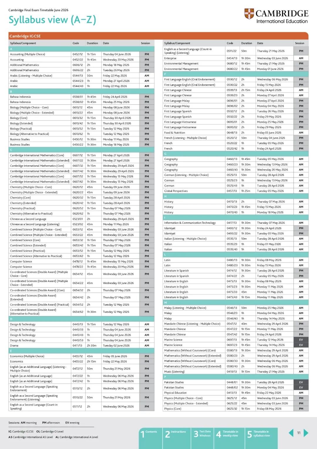 CIE公布2026夏季和秋季IGCSE&A-level报考时间！第一批DDL其实不算远... ...