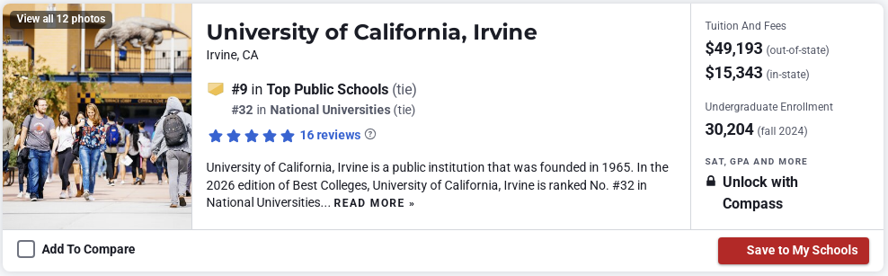 2026U.S.News美国公立大学榜前十有哪些？UC系就占五个！