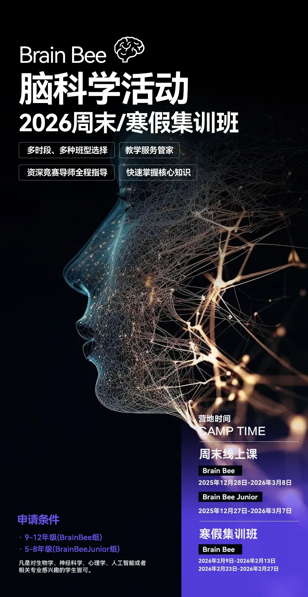 5-12年级必看！BrainBee脑科学竞赛报名启动！零基础居然也能参加？