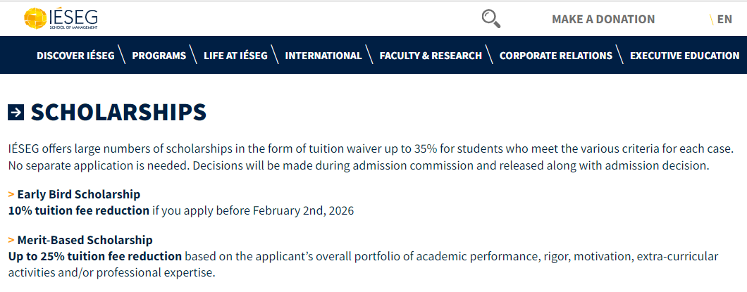 零门槛!最高50%学费减免!26fall法国奖学金申请截止时间超全汇总! 零门槛!最高50%学费减免!26fall法国奖学金申请截止时间超全汇总!