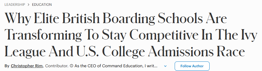 英国私校成美国藤校新宠!这四类私校“英美双申”优势显著! 英国私校成美国藤校新宠!这四类私校“英美双申”优势显著!